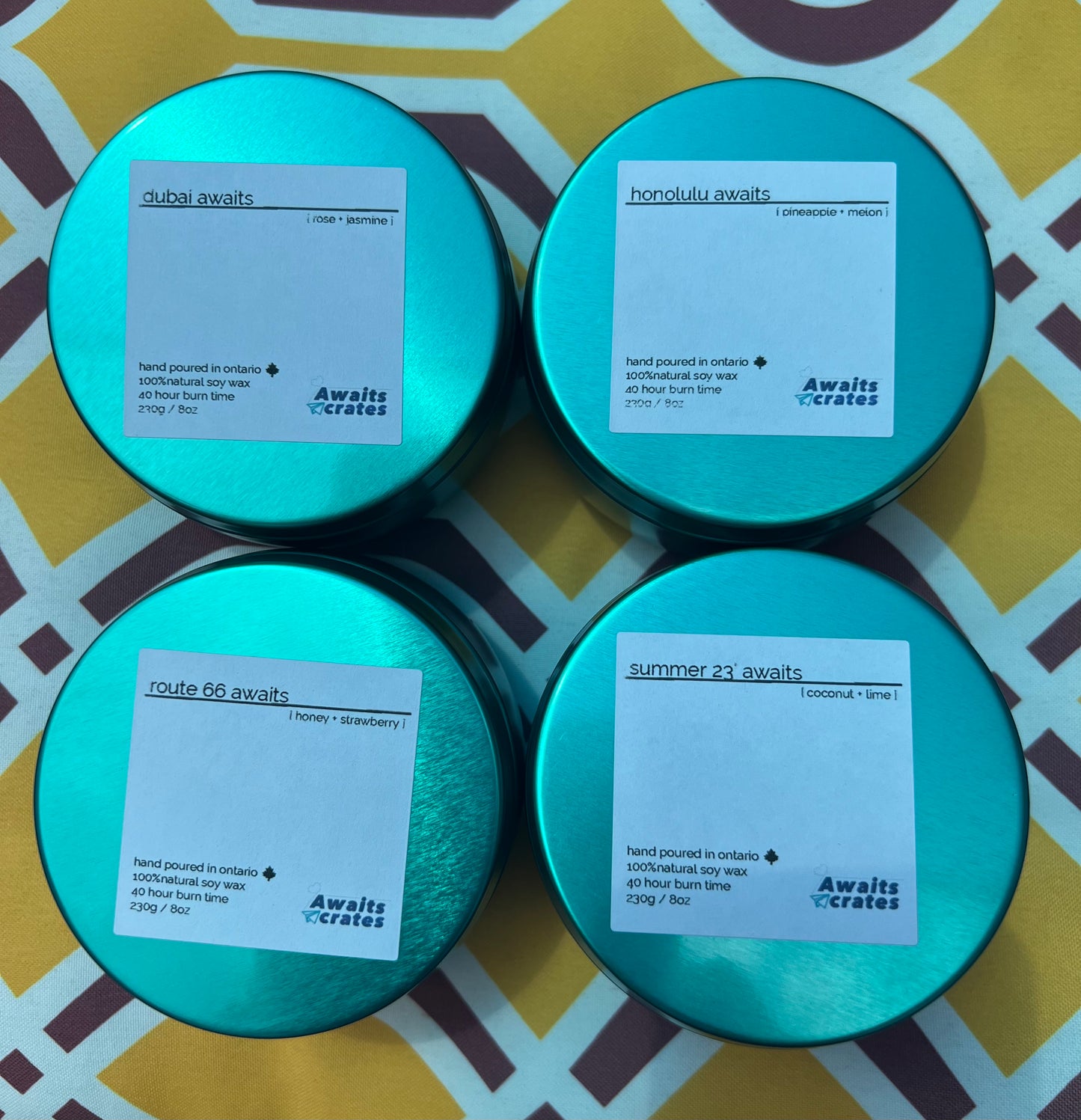 Ultimate Summer 2023 Awaits Collection 4-pack of Candle Tins
